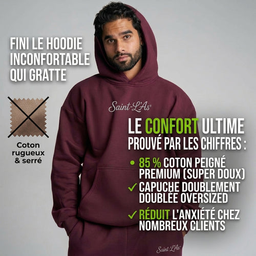 Hoodie Saint-L'As: Coton Anti-Stress